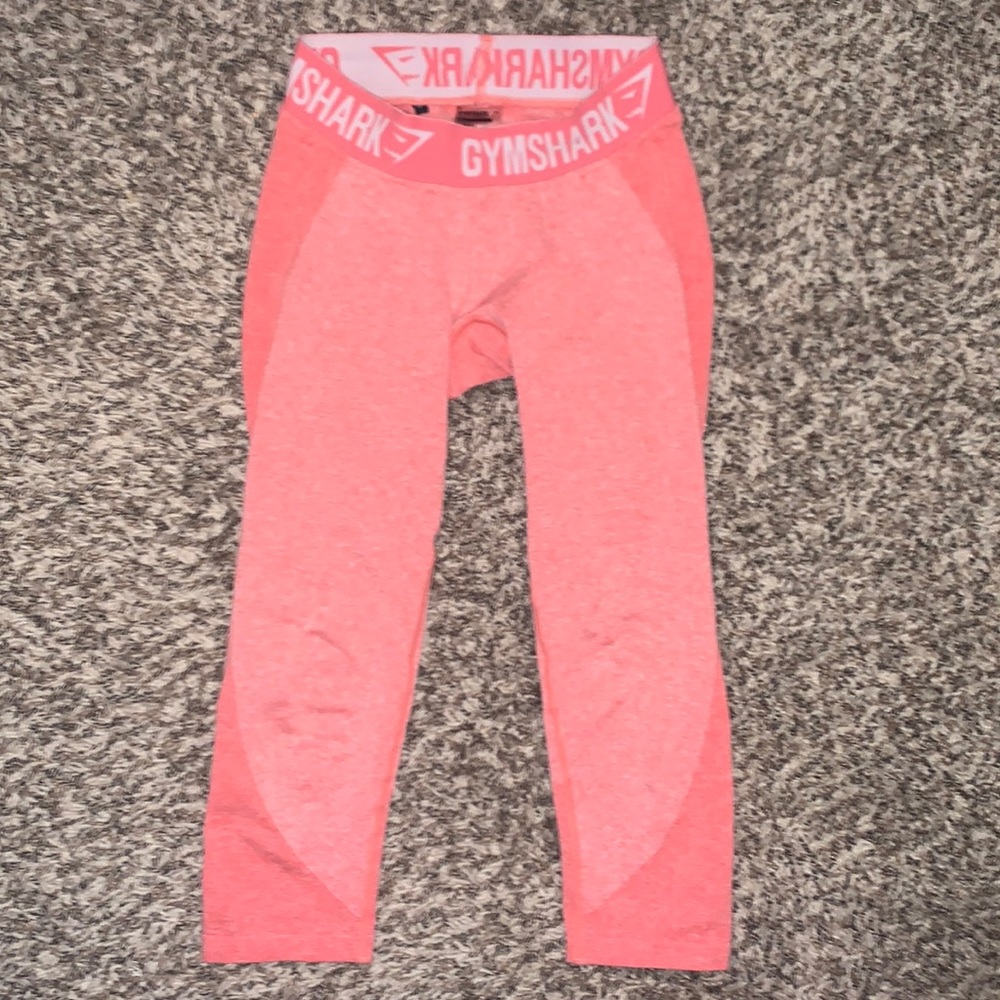 Gymshark Cropped Flex Leggings in Coral